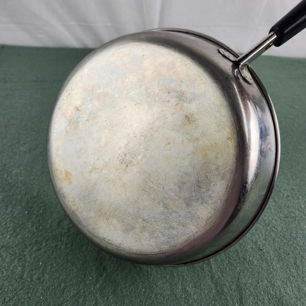 Vintage‎ Revere Ware Stainless Steel 9 Inch -81 Frying Skillet Pan NO LID USA